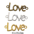 Zinc Alloy Love Charm Pendant for DIY Necklace Bracelet Jewelry Making view 1