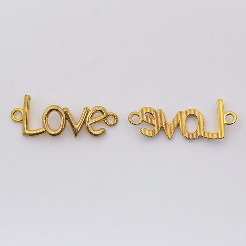 Zinc Alloy Love Charm Pendant for DIY Necklace Bracelet Jewelry Making