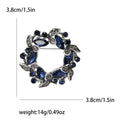 Alloy Rhinestone Wreath Brooch For Women's Dresses And Formal Apparel view 6