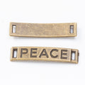 Zinc Alloy Peace Charm Pendant for DIY Necklace Bracelet Jewelry Making view 2