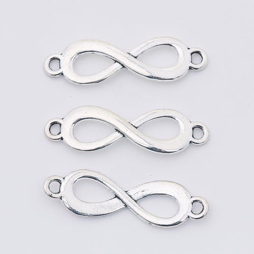 Zinc Alloy Figure Eight Charm Pendant for DIY Necklace Bracelet Jewelry Making