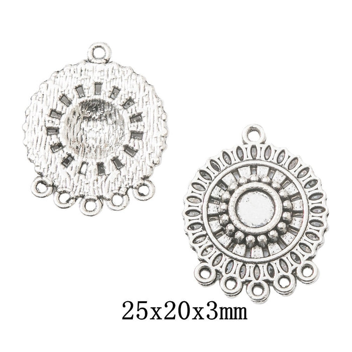 Antique Silver Zinc Alloy Jewelry Findings Accessories for DIY Jewelry Making