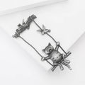 Alloy Vintage Swing Cat Brooch Pin For Dresses And Coats view 2