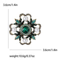 Alloy Crystal Baroque Flower Brooch Pin For Dresses And Coats view 4