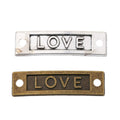 Zinc Alloy LOVE Charm Pendant No.113766 for DIY Necklace Bracelet Jewelry Making view 4
