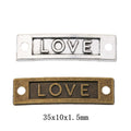 Zinc Alloy LOVE Charm Pendant No.113766 for DIY Necklace Bracelet Jewelry Making view 1