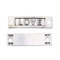 Zinc Alloy LOVE Charm Pendant No.113766 for DIY Necklace Bracelet Jewelry Making view 3