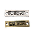 Zinc Alloy Believe Charm Pendant No.981482 for DIY Necklace Bracelet Jewelry Making view 4