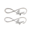 Zinc Alloy HOPE Charm Pendant No.081880 for DIY Necklace Bracelet Jewelry Making view 3