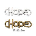 Zinc Alloy Hope Charm Pendant for DIY Necklace Bracelet Jewelry Making view 1