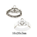 Antique Silver Zinc Alloy Medical Supplies Charm Pendant No.211203 for DIY Necklace Bracelet Jewelry Making view 1