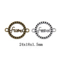 Zinc Alloy Word Tag Charm Pendant No.504079 for DIY Necklace Bracelet Jewelry Making view 1