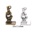 Zinc Alloy Microscope Charm Pendant for DIY Necklace Bracelet Jewelry Making view 1