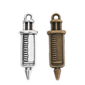Zinc Alloy Syringe Charm Pendant for DIY Necklace Bracelet Jewelry Making view 4
