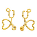 Zinc Alloy Stethoscope Charm Pendant No.682952 for DIY Necklace Bracelet Jewelry Making view 3