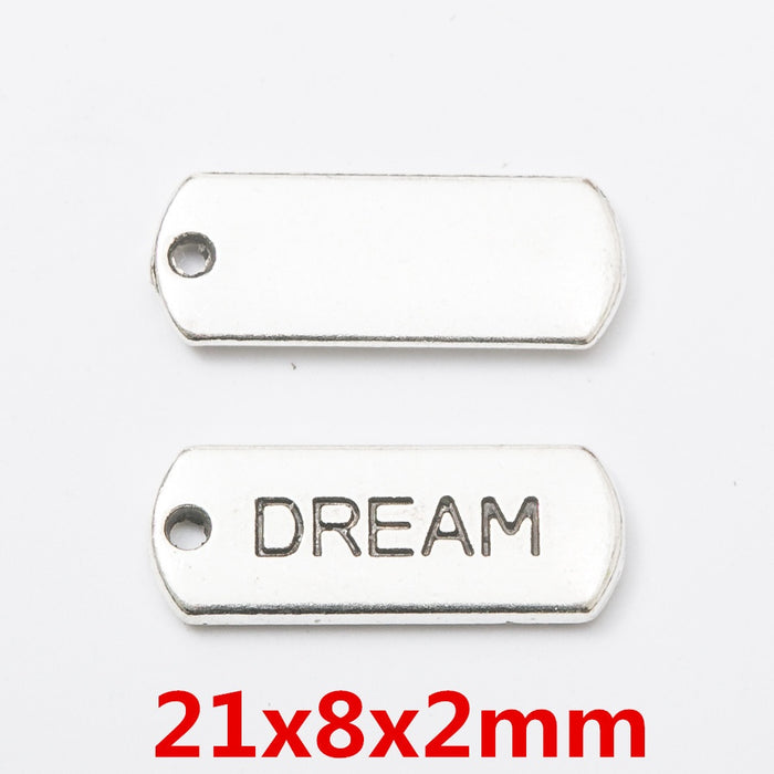 Antique Silver Zinc Alloy Dream Charm Pendant for DIY Necklace Bracelet Jewelry Making