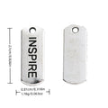 Antique Silver Zinc Alloy Inspire Charm Pendant for DIY Necklace Bracelet Jewelry Making view 1