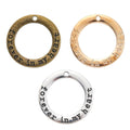 Zinc Alloy Word Tag Charm Pendant No.543428 for DIY Necklace Bracelet Jewelry Making view 5