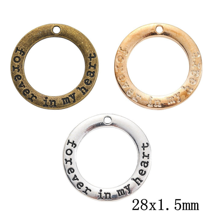 Zinc Alloy Word Tag Charm Pendant No.543428 for DIY Necklace Bracelet Jewelry Making