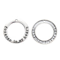Zinc Alloy Word Tag Charm Pendant No.543428 for DIY Necklace Bracelet Jewelry Making view 3