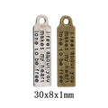 Zinc Alloy Word Tag Charm Pendant No.687163 for DIY Necklace Bracelet Jewelry Making view 1