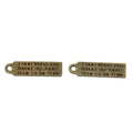 Zinc Alloy Word Tag Charm Pendant No.687163 for DIY Necklace Bracelet Jewelry Making view 3