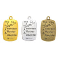 Zinc Alloy Word Plaque Charm Pendant No.775254 for DIY Necklace Bracelet Jewelry Making view 5