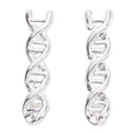 Zinc Alloy DNA Helix Charm Pendant for DIY Necklace Bracelet Jewelry Making view 3