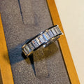 Simple Fresh Design Full Band Bar Ring For Women European Style Fashion Index Finger Jewelry view 3