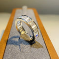 Simple Fresh Design Full Band Bar Ring For Women European Style Fashion Index Finger Jewelry view 2