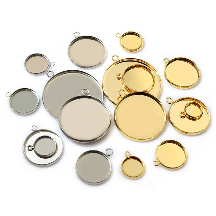 30mm Gold Zinc Alloy Charm Pendant for DIY Necklace Bracelet Jewelry Making