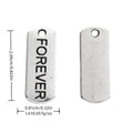 Antique Silver Zinc Alloy FOREVER Charm Pendant for DIY Necklace Bracelet Jewelry Making view 1