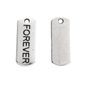 Antique Silver Zinc Alloy FOREVER Charm Pendant for DIY Necklace Bracelet Jewelry Making view 2