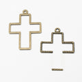 Zinc Alloy Cross Charm Pendant for DIY Necklace Bracelet Jewelry Making view 1