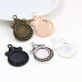 12mm 2.5g Zinc Alloy Charm Pendant for DIY Necklace Bracelet Jewelry Making view 1