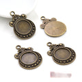 12mm 2.5g Zinc Alloy Charm Pendant for DIY Necklace Bracelet Jewelry Making view 3