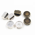 12mm Inner Diameter Time Gemstone Base Tray For 1cm Leather Cord Bracelet Bead DIY Jewelry view 4
