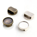 12mm Inner Diameter Time Gemstone Base Tray For 1cm Leather Cord Bracelet Bead DIY Jewelry view 1