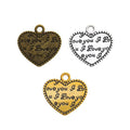 Zinc Alloy Word Plaque Charm Pendant for DIY Necklace Bracelet Jewelry Making view 5