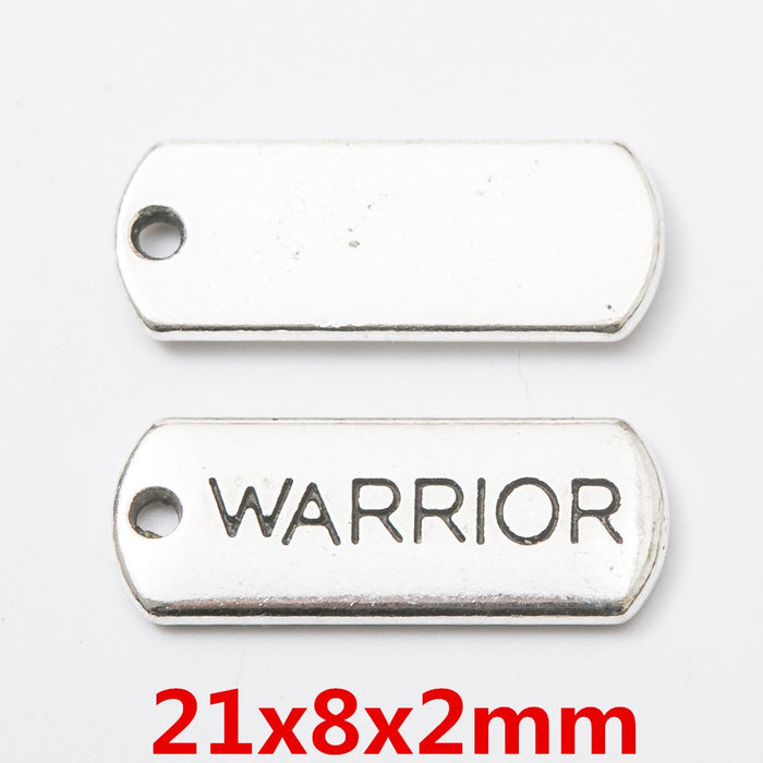 Antique Silver Zinc Alloy WARRIOR Charm Pendant for DIY Necklace Bracelet Jewelry Making