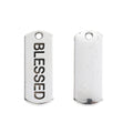 Antique Silver Zinc Alloy Blessed Charm Pendant for DIY Necklace Bracelet Jewelry Making view 2