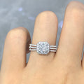 European Creative Engagement Ring With Inlaid Zircon Stones, Cross Border Fashion Hand Jewelry view 2
