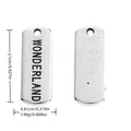 Antique Silver Zinc Alloy Wonderland Charm Pendant for DIY Necklace Bracelet Jewelry Making view 1