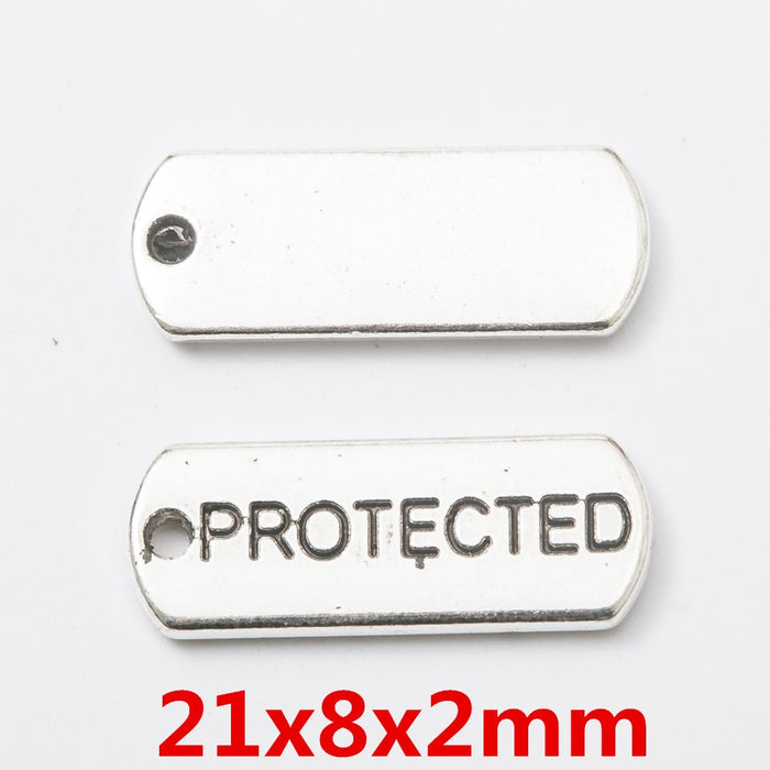 Antique Silver Zinc Alloy Protected Charm Pendant for DIY Necklace Bracelet Jewelry Making