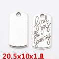 Antique Silver Zinc Alloy Word Tag Charm Pendant for DIY Necklace Bracelet Jewelry Making view 1