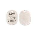 Antique Silver Zinc Alloy Word Tag Charm Pendant No.773733 for DIY Necklace Bracelet Jewelry Making view 2