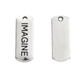 Antique Silver Zinc Alloy Imagine Charm Pendant for DIY Necklace Bracelet Jewelry Making view 2
