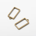 Zinc Alloy Rectangle Tray Charm Pendant for DIY Necklace Bracelet Jewelry Making view 2