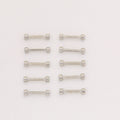 Zinc Alloy Barbell Charm Pendant for DIY Necklace Bracelet Jewelry Making view 2