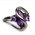 Fashion European Marquise Stone S Twist Statement Ring, Unisex Personality Simulated Opal Finger Jewelry view 5